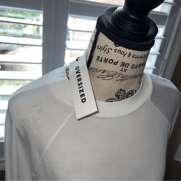 NWT Wilfred Free Kaylin White Oversized Long-sleeved T-Shirt - Size 1/Small - Picture 6 of 9